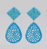 LIGHT BLUE EARRINGS ( 2610 LBL )
