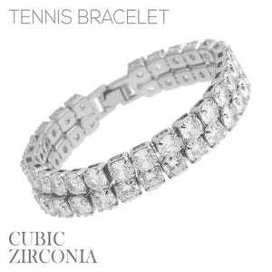 SILVER 6MM TENNIS BRACELET ( 84294 CRR )