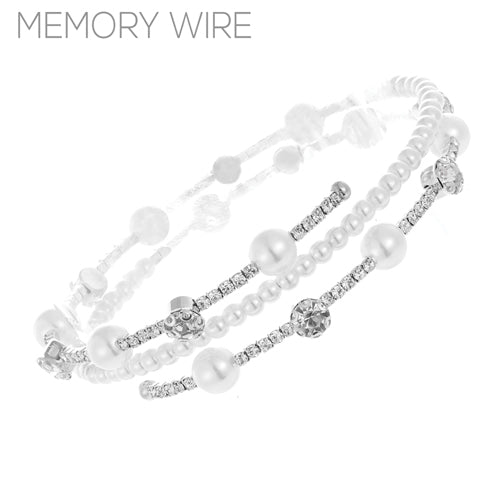 SILVER ADJUSTABLE BRACELET ( 84358 WHS )