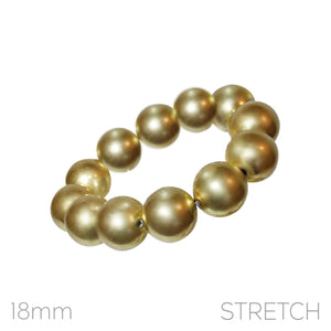 WORN GOLD STRETCH BRACELET ( 84381 WG )