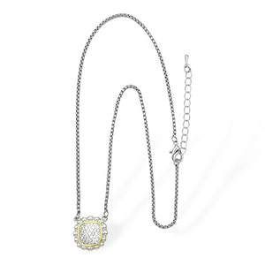 14K GOLD PLATED NECKLACE CZ STONES ( 9304 )