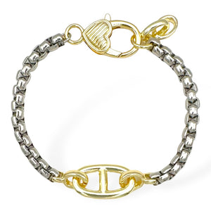 14K GOLD PLATED BRACELET ( 9449 )