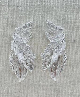SILVER CLIP EARRINGS ( 23429 LFS )