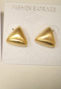 GOLD TRIANGLE EARRINGS ( 4011 G )