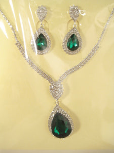 RHINESTONE NECKLACE SET ( 5216 SGN )