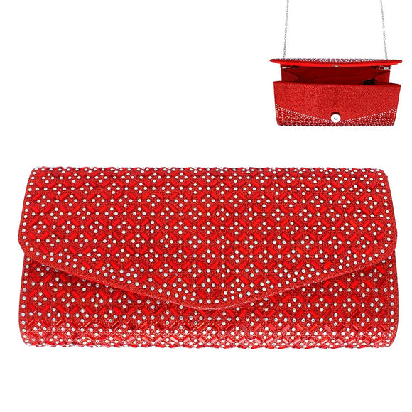 Red Sequin Clutch Bag (92) found on Polyvore featuring bags, handbags,  clutches, red evening bag, chain strap purs… | Red clutch bag, Sequin clutch  bag, Red handbag