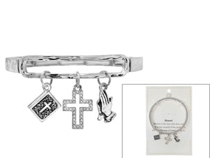 CROSS CHARM BRACELET ( 02868 AS )