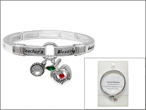 TEACHER CHARM BRACELET ( 02977 ASMT )