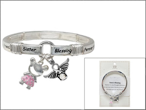 SISTER FAMILY CHARM BRACELET ( 02981 ASCR )