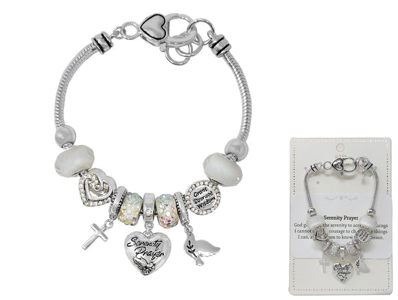 SERENITY PRAYER CHARM BRACELET ( 03161 ASMX )