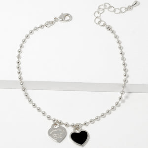 BRACELET HEART CHARMS (BB 273 RBK )