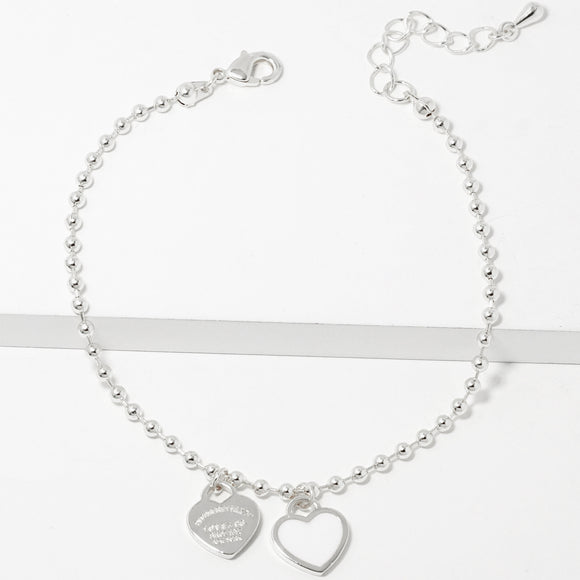 BRACELET HEART CHARMS ( 273 RWH )