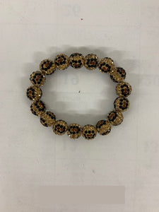 LEOPARD PRINT Rhinestone Stretch Bracelet ( MB02-  LEO )