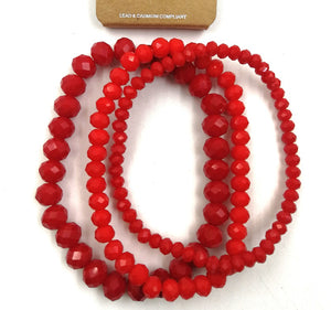 3 STRETCH BRACELET SET ( 0131 RD 70 )