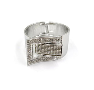 SILVER BUCKLE BANGLE ( 0286 3C )