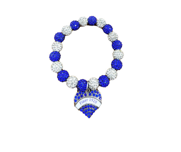 BLUE WHITE CHARM BRACELET ( 0368 3RBCL )