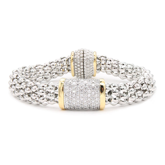 MAGNETIC BRACELET CZ STONE ( 938 2T )