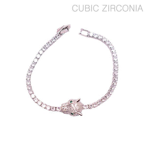 SILVER CZ BRACELET ( 1140 R )