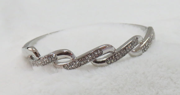 SILVER CLEAR BANGLE ( 882 SCL )