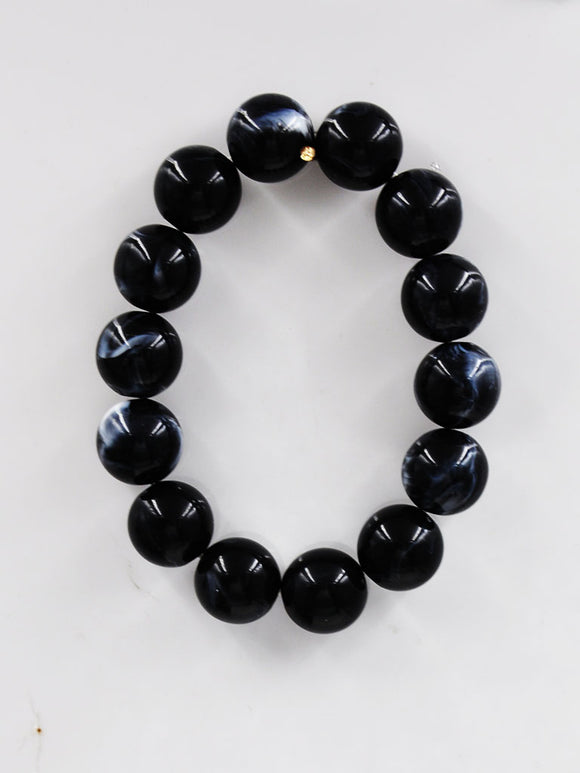 BLACK STRETCH BRACELET ( 254001 BK )