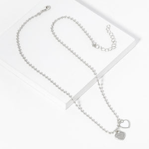 HEART CHARM NECKLACE ( 273 RWH )