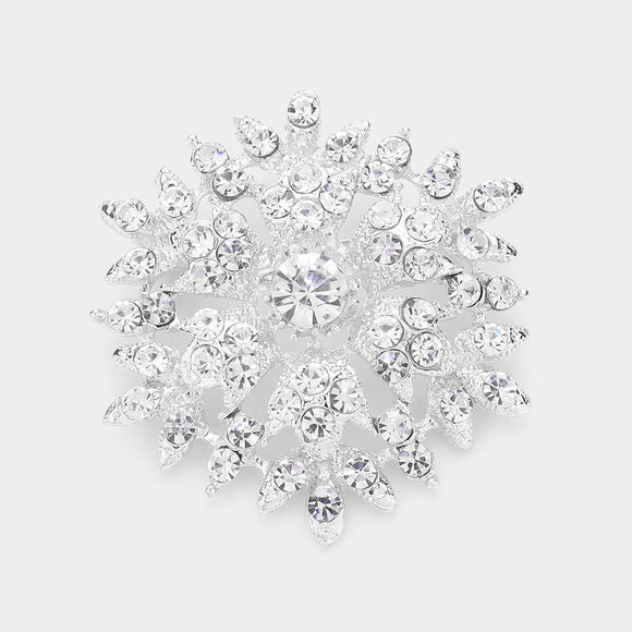 SNOWFLAKE BROOCH STONES ( 0617 SCL )