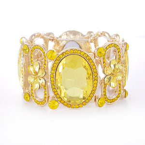 Crystal Stretch Bracelet ( 1103 YLW )