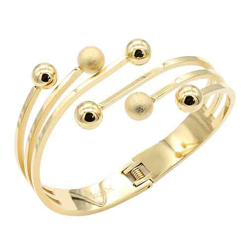 GOLD PLATED STAINLESS STEEL BANGLE ( 4253 GD )