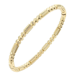 GOLD STAINLESS STEEL BANGLE ( 4276 GD )