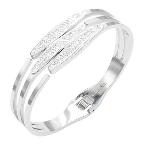 STAINLESS STEEL SILVER BANGLE ( 727 SV )