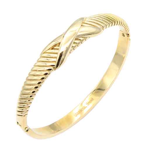 GOLD PLATED STAINLESS STEEL BANGLE ( 919 GD )