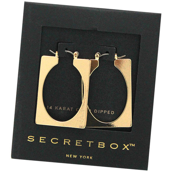 14K GOLD DIPPED HOOP EARRINGS ( 500341 GD )