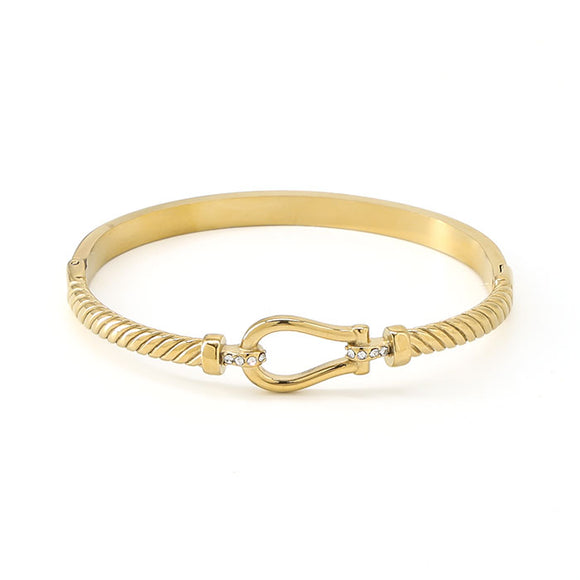 GOLD STAINLESS STEEL BRACELET ( 80033 GD )