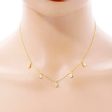 CUBIC ZIRCONIA NECKLACE ( 6004 GCR )