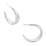 SILVER HOOP EARRINGS ( 4784 R )