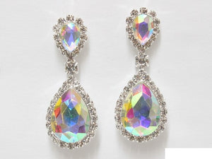 DANGLING SILVER EARRINGS STONES ( 6612 SCRY )