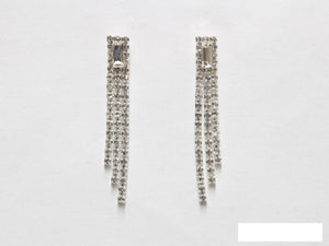 RHINESTONE DANGLING EARRINGS ( 6979 SCRY )