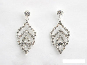 DANGLING RHINESTONE EARRINGS ( 6990 SCRY )