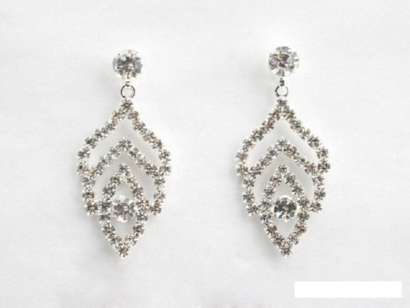 DANGLING RHINESTONE EARRINGS ( 6990 SCRY )