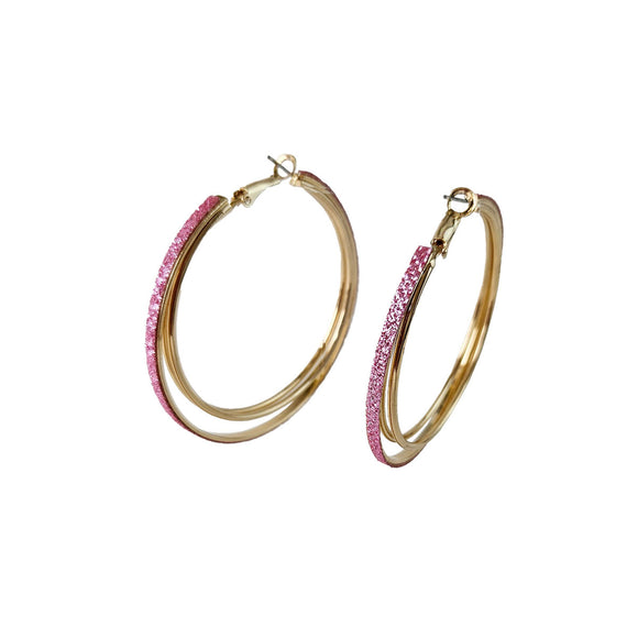 GOLD HOOP EARRINGS ( 0870 GDPK )