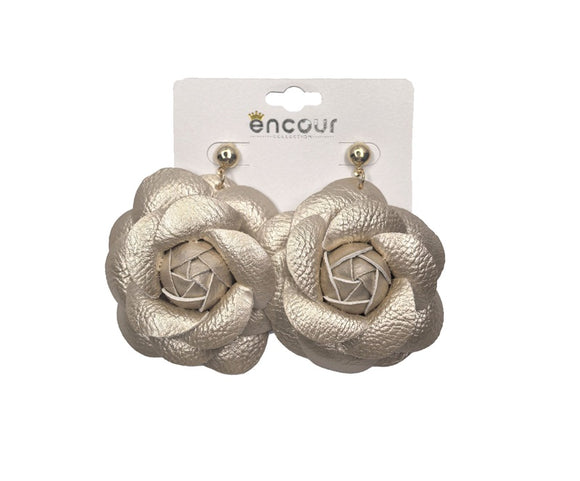 GOLD FLOWER EARRINGS ( 0573 2GD )