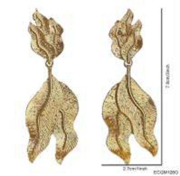 GOLD METAL CLIP ON EARRINGS ( 126 G )
