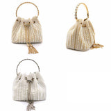 WHITE PURSE PEARLS ( EJ607 WHITE )