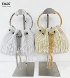WHITE PURSE PEARLS ( EJ607 WHITE )