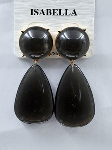 GOLD BLACK EARRINGS ( 241104 BK )