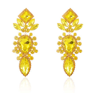 YELLOW DANGLING EARRINGS ( 2591 YLW )