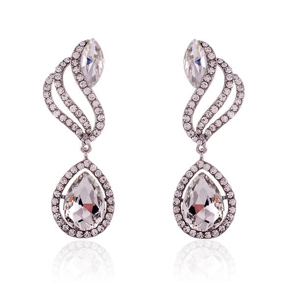 CRYSTAL POST EARRINGS ( 2592 SCL )