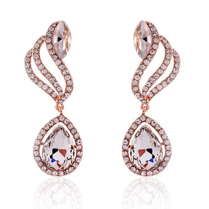 CRYSTAL POST EARRINGS ( 2592 GCL )