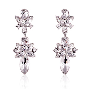 CRYSTAL POST EARRINGS ( 2605 SCL )