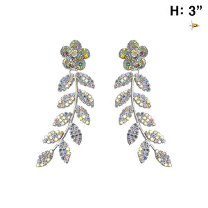 Silver Earrings AB Stones ( 12082 SAB )